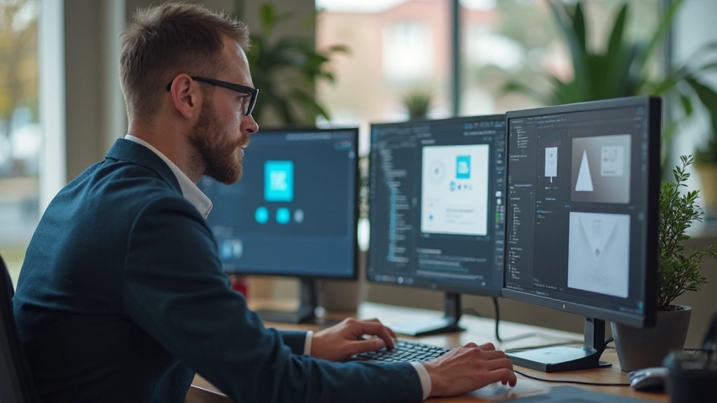 Figma-Werkzeuge und Panels für Design mit Komponenten, Auto Layout und Prototyping-Optionen sichtbar